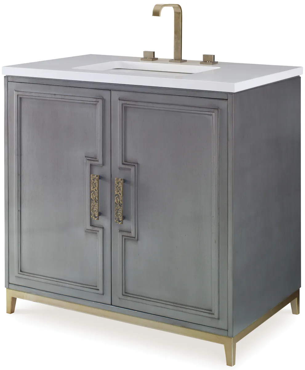 Ambella Home 24130-110-304 Bellissimi Sink Chest Steel Ambella Home 24130-110-304 Bellissimi Sink Chest Steel
