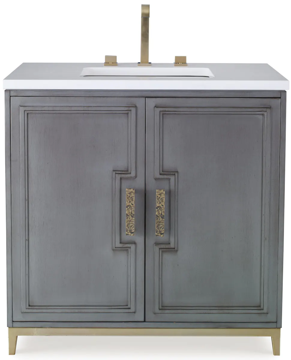 Ambella Home 24130-110-304 Bellissimi Sink Chest Steel Ambella Home 24130-110-304 Bellissimi Sink Chest Steel