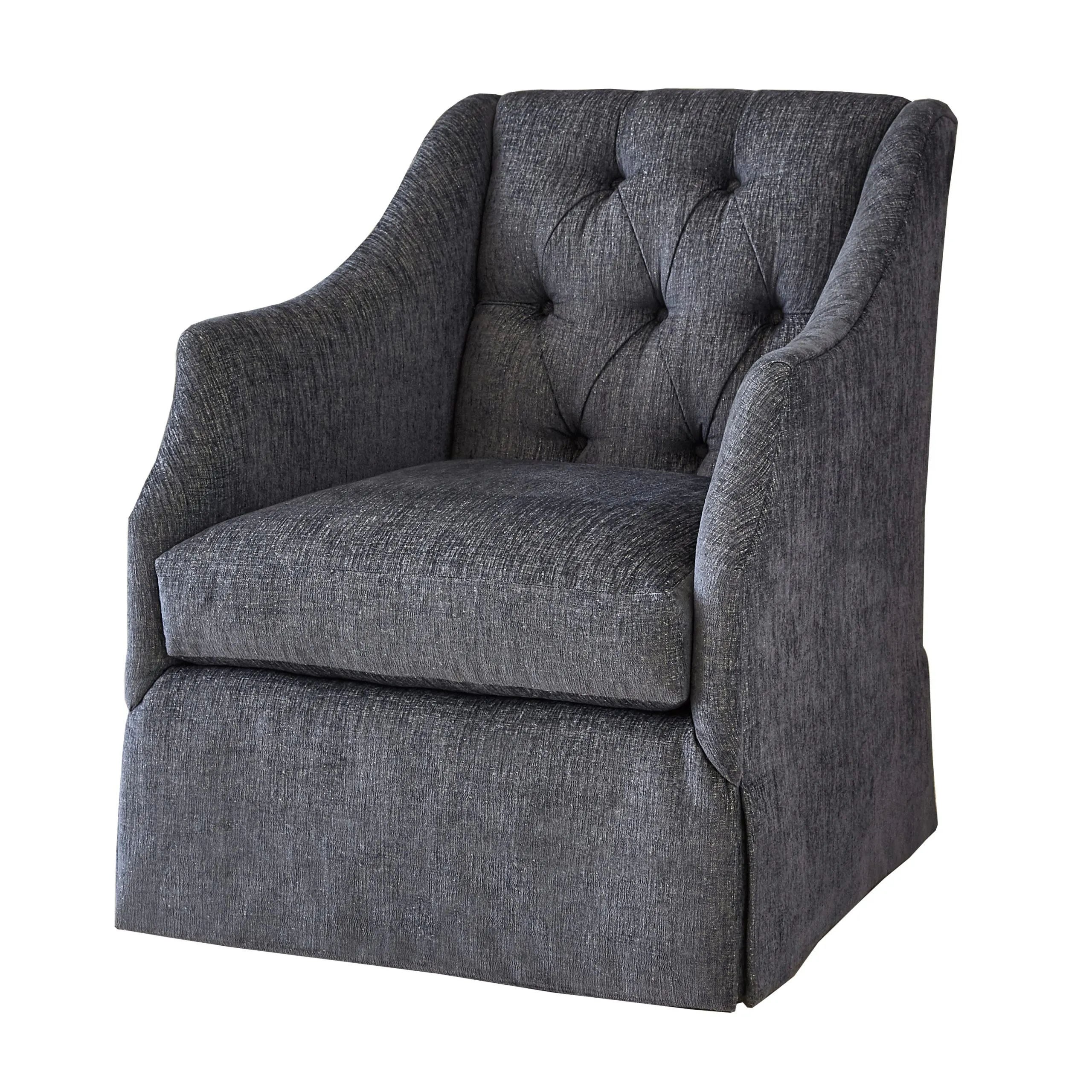 Ambella Home 242-00 Claudette Chair Skirted WithTufted Back