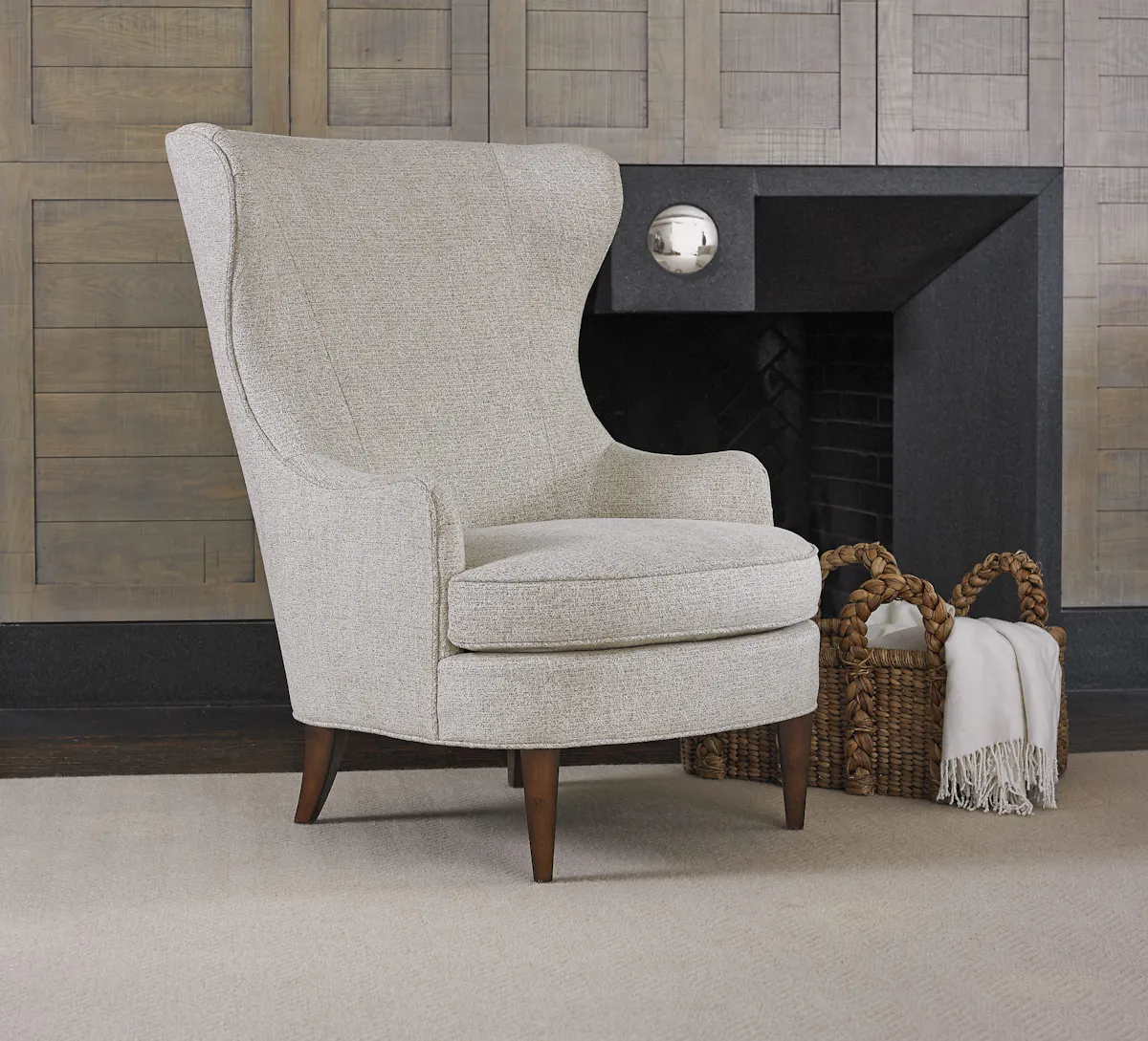 Ambella Home 265-00 Crawford Wing Chair Ambella Home 265-00 Crawford Wing Chair
