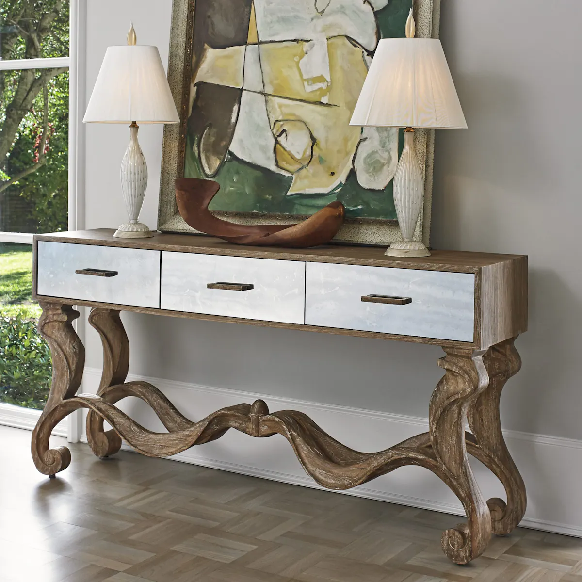 Ambella Home 27003-850-001 Voranado Scrolling Console Ambella Home 27003-850-001 Voranado Scrolling Console