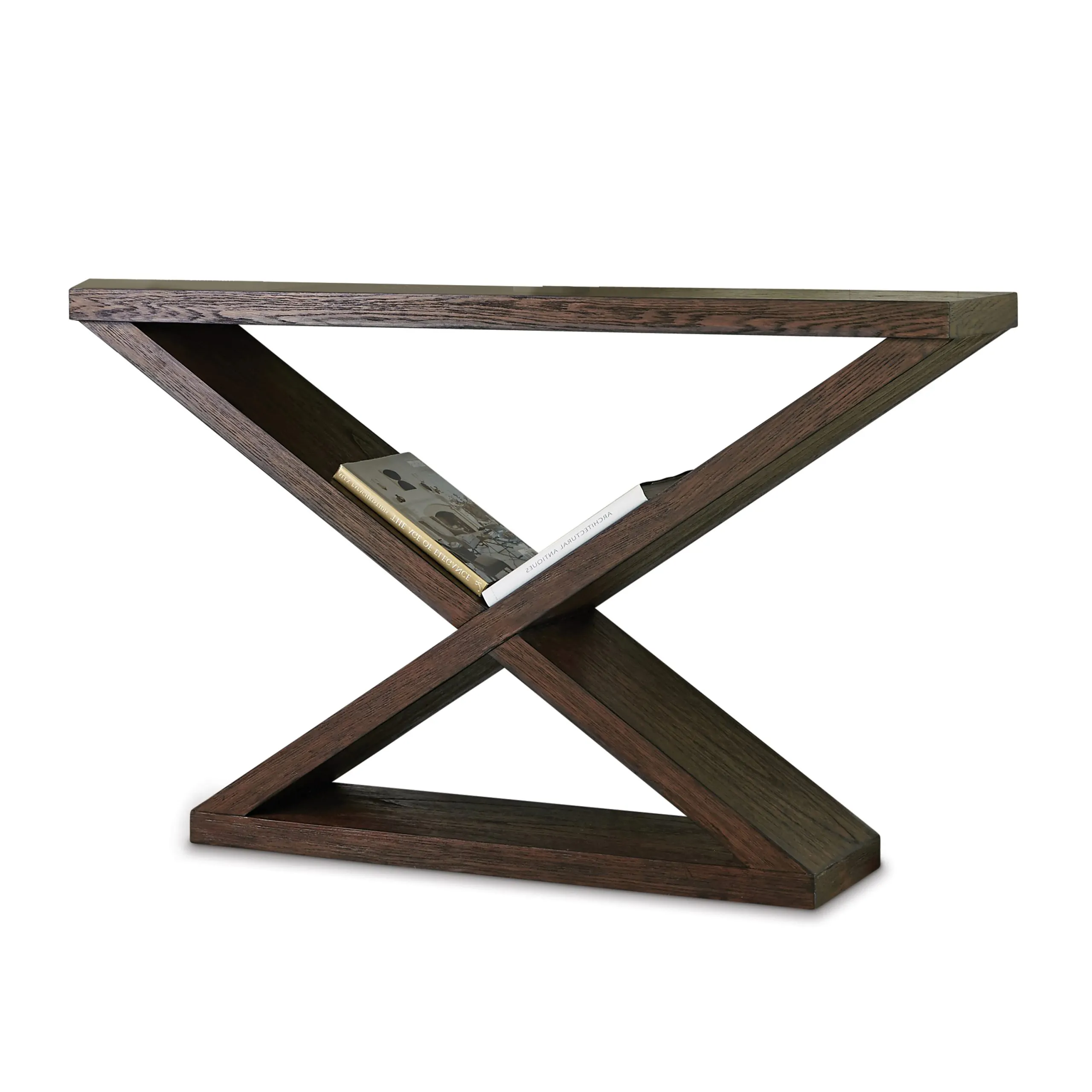 Ambella Home 27037-850-001 Salone Scuro Double-V Console Table