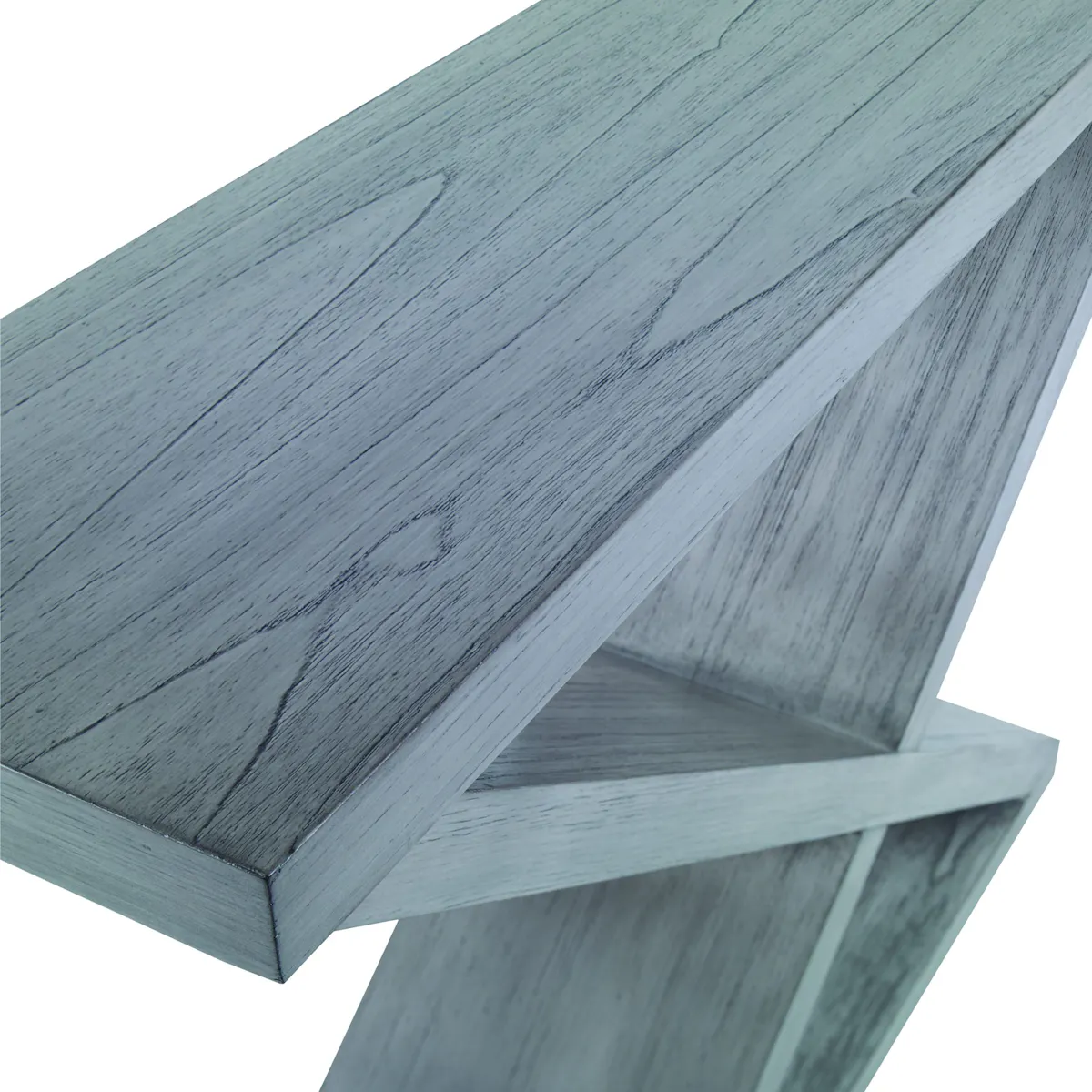 Ambella Home 27037-850-003 Salone Double-V Console Ash Grey Ambella Home 27037-850-003 Salone Double-V Console Ash Grey