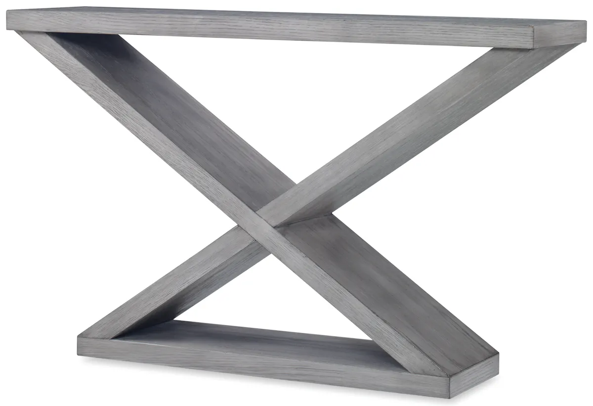 Ambella Home 27037-850-003 Salone Double-V Console Ash Grey Ambella Home 27037-850-003 Salone Double-V Console Ash Grey