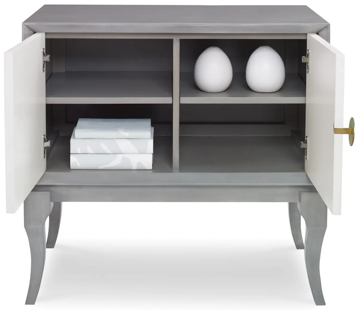 Ambella Home 27152-820-002 Avondale Cabinet Grey / Linen Ambella Home 27152-820-002 Avondale Cabinet Grey / Linen