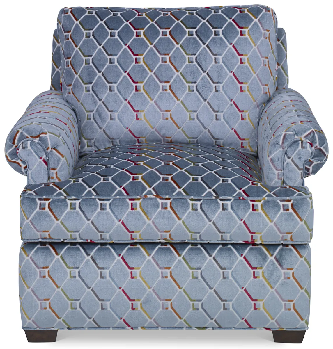 Ambella Home 4002-11 Profiles Chair Panel Roll Arm Ambella Home 4002-11 Profiles Chair Panel Roll Arm