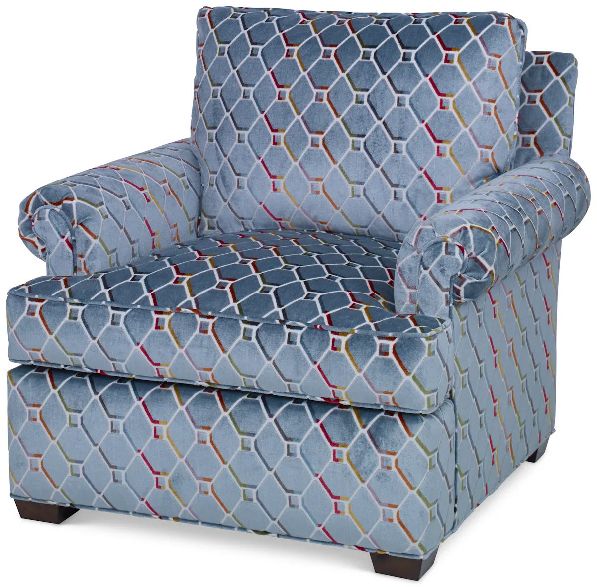 Ambella Home 4002-11 Profiles Chair Panel Roll Arm Ambella Home 4002-11 Profiles Chair Panel Roll Arm
