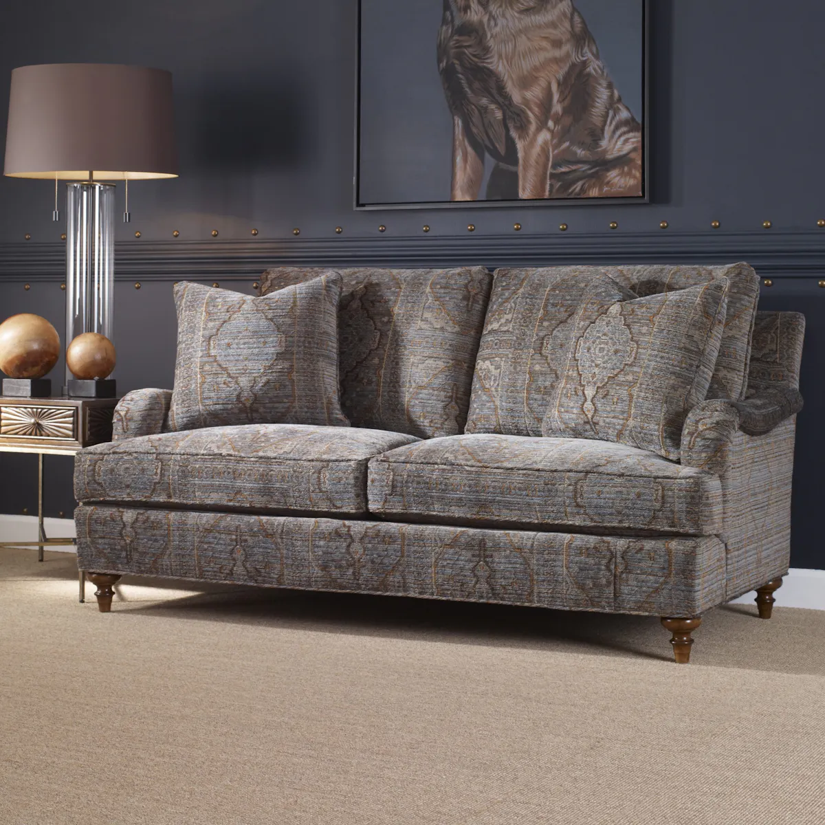 Ambella Home 4005-13 Profiles Sofa English Arm Short Sofa Ambella Home 4005-13 Profiles Sofa English Arm Short Sofa