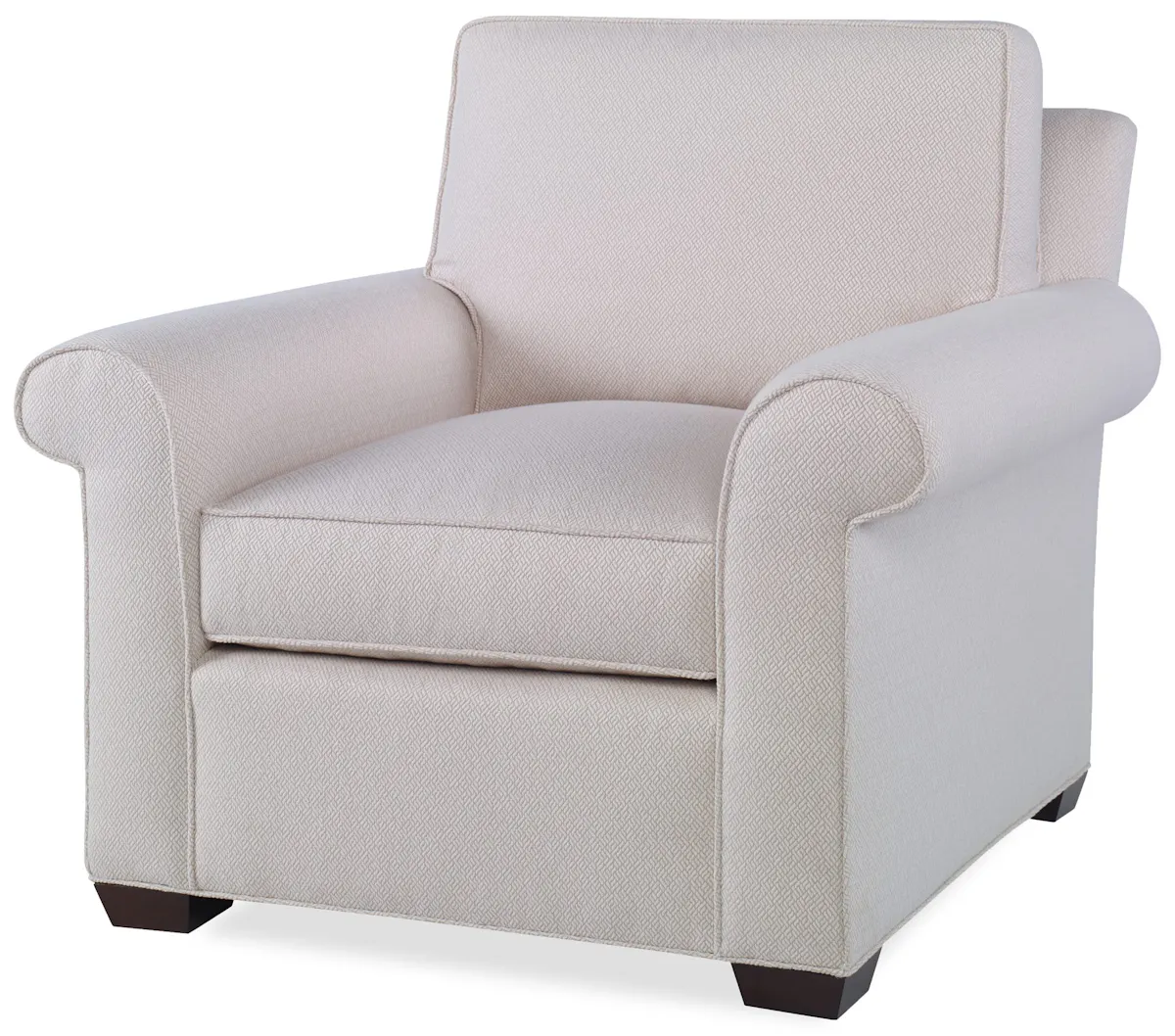 Ambella Home 4008-11 Profiles Chair Modern Roll Arm Ambella Home 4008-11 Profiles Chair Modern Roll Arm