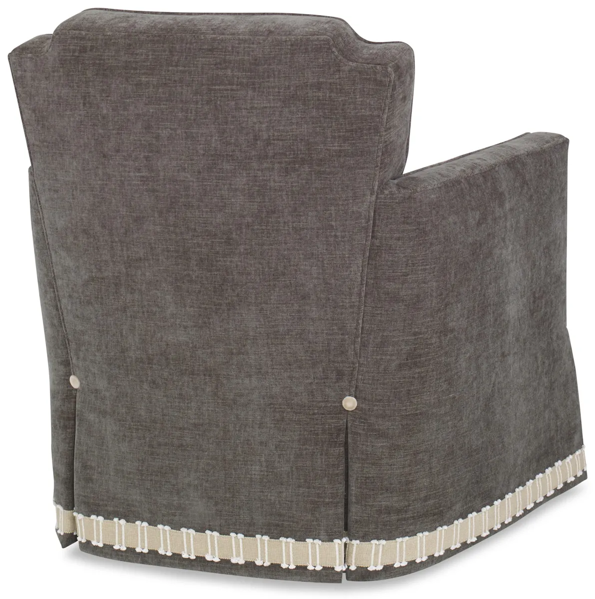 Ambella Home 436-00 Elise Swivel Chair Skirted Ambella Home 436-00 Elise Swivel Chair Skirted