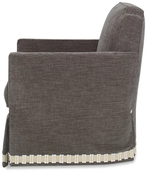Ambella Home 436-00 Elise Swivel Chair Skirted Ambella Home 436-00 Elise Swivel Chair Skirted