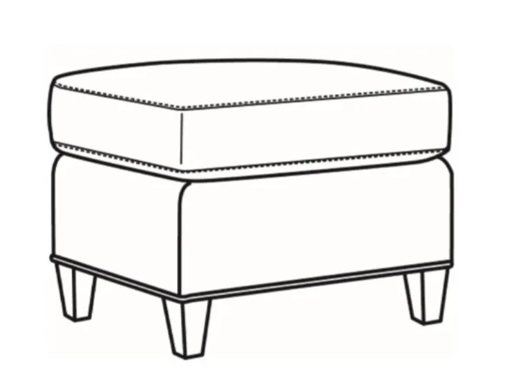 CR Laine 4452-07 Madelaine Ottoman