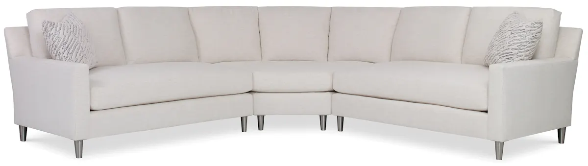 Ambella Home 9006 Custom Value Track Arm Sectional Ambella Home 9006 Custom Value Track Arm Sectional