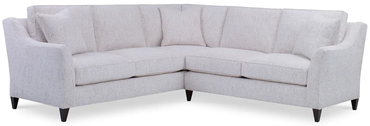 Ambella Home 9012 Custom Value Flared Arm Sectional Ambella Home 9012 Custom Value Flared Arm Sectional