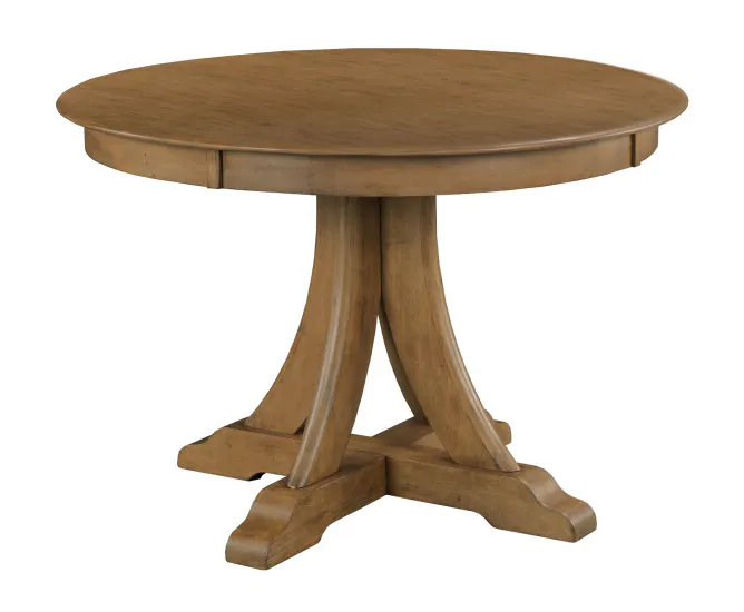 Kincaid Furniture 317-705L 44" Round Quad Table, Latte Kincaid Furniture 317-705L 44" Round Quad Table, Latte