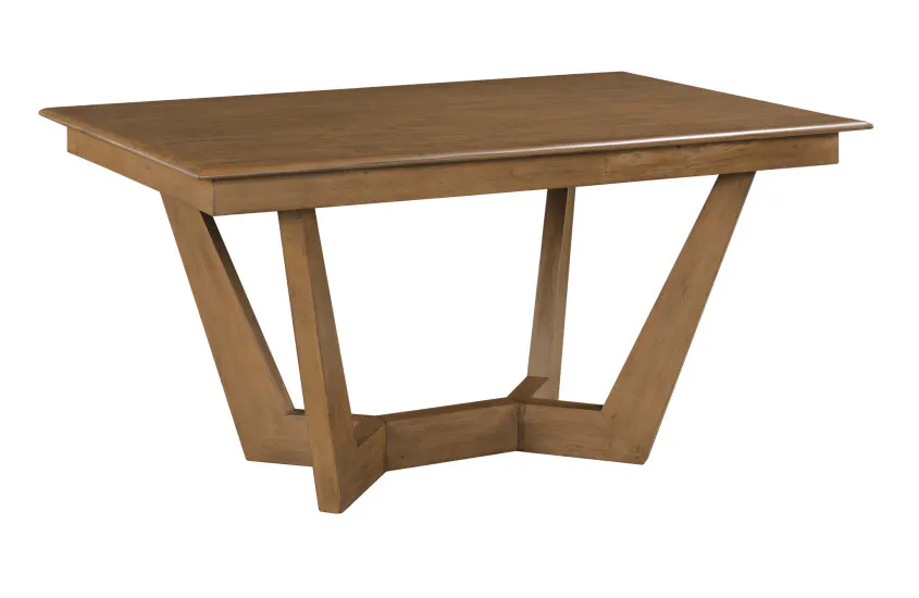 Kincaid Furniture 317-746LP 60″ Rectangular Trestle Table Pkg, Latte