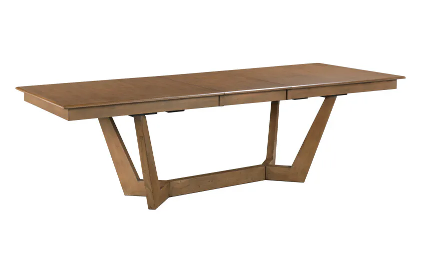 Kincaid Furniture 317-747LP 80″ Rectangular Trestle Table Pkg, Latte