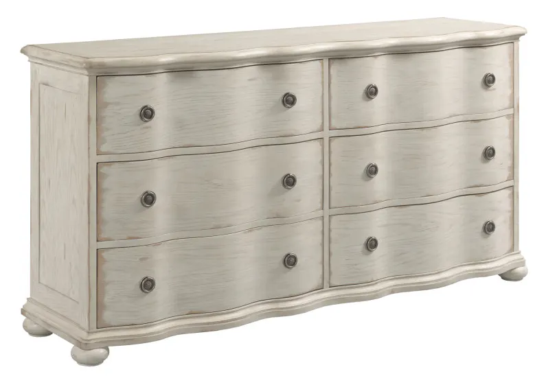 American Drew 309-130C Helene Six Drawer Dresser - Creme American Drew 309-130C Helene Six Drawer Dresser - Creme