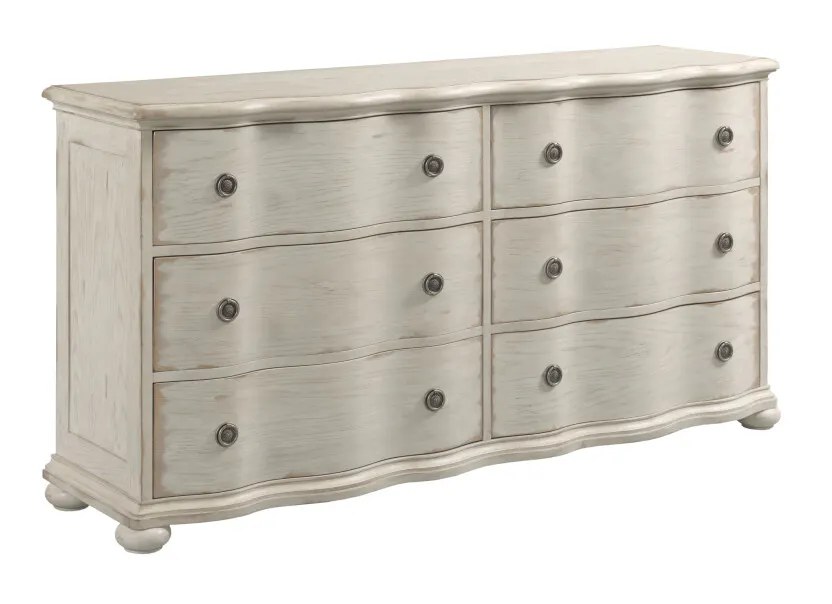 American Drew 309-130C Helene Six Drawer Dresser - Creme American Drew 309-130C Helene Six Drawer Dresser - Creme