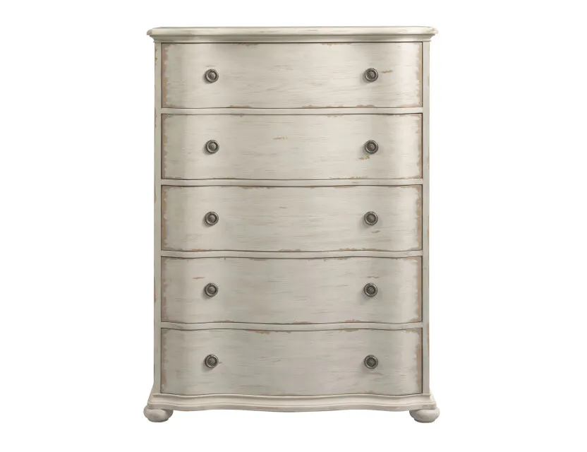 American Drew 309-215C Helene Five Drawer Chest – Creme