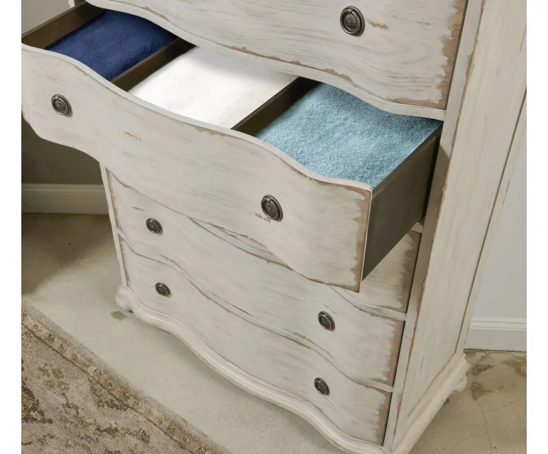 American Drew 309-215C Helene Five Drawer Chest - Creme American Drew 309-215C Helene Five Drawer Chest - Creme