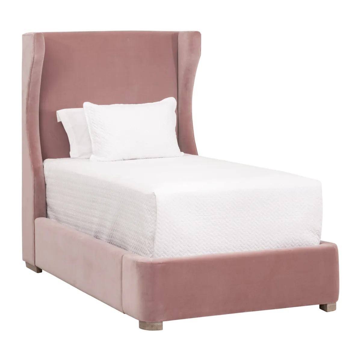 Essentials For Living 7128-T.PET/NG Balboa Upholstered Twin Bed
