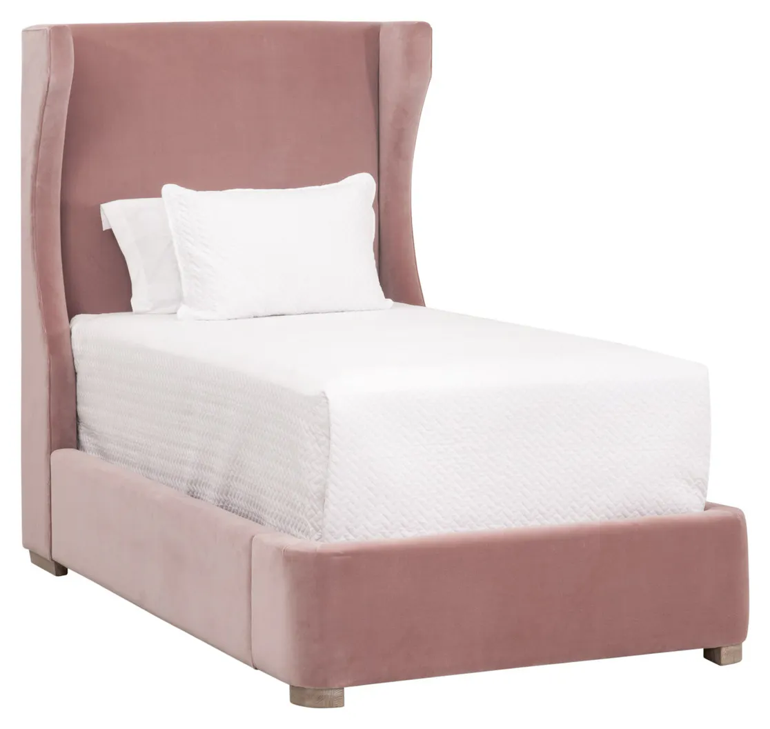 Essentials For Living 7128-T.PET/NG Balboa Upholstered Twin Bed Essentials For Living 7128-T.PET/NG Balboa Upholstered Twin Bed