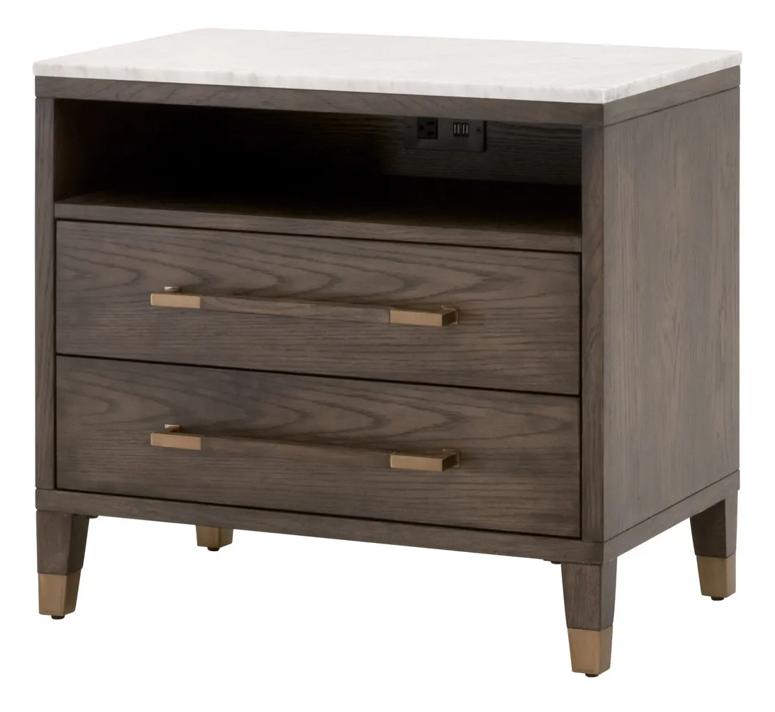 Essentials For Living 5250.DB-OAK/BIA Cambria 2-Drawer Nightstand Essentials For Living 5250.DB-OAK/BIA Cambria 2-Drawer Nightstand