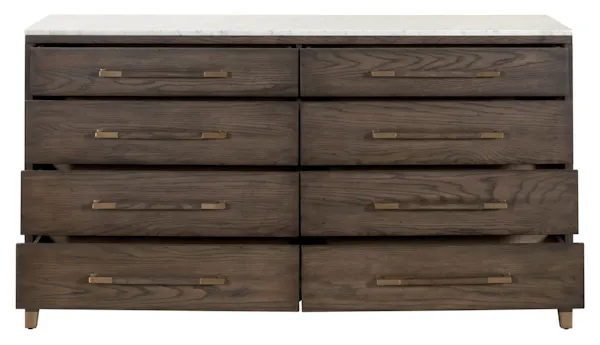 Essentials For Living 5252.DB-OAK/BIA Cambria 8-Drawer Double Dresser Essentials For Living 5252.DB-OAK/BIA Cambria 8-Drawer Double Dresser