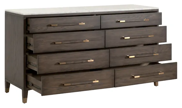 Essentials For Living 5252.DB-OAK/BIA Cambria 8-Drawer Double Dresser Essentials For Living 5252.DB-OAK/BIA Cambria 8-Drawer Double Dresser