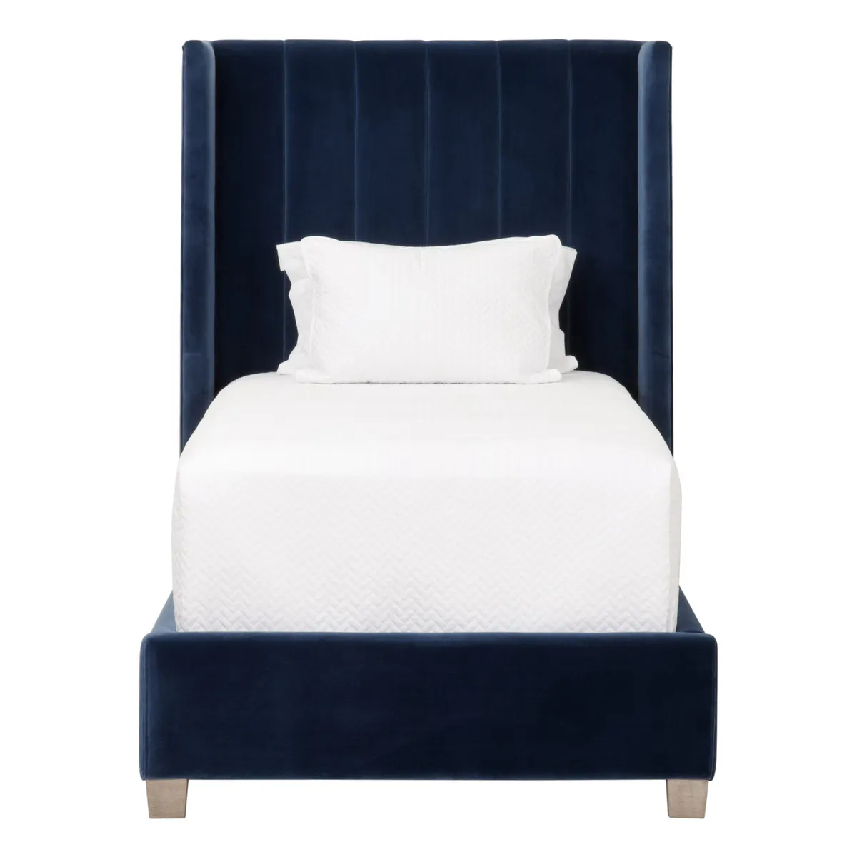 Essentials For Living 7127-T.DEN/NG Chandler Upholstered Twin Bed