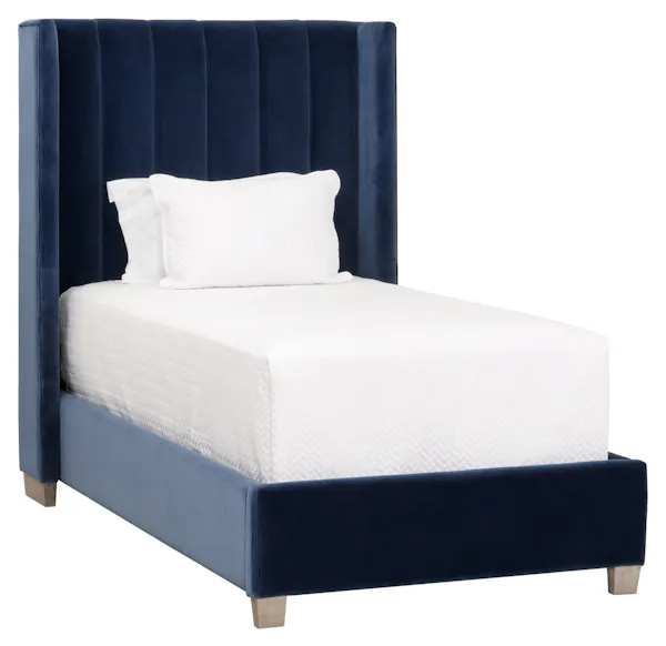 Essentials For Living 7127-T.DEN/NG Chandler Upholstered Twin Bed Essentials For Living 7127-T.DEN/NG Chandler Upholstered Twin Bed