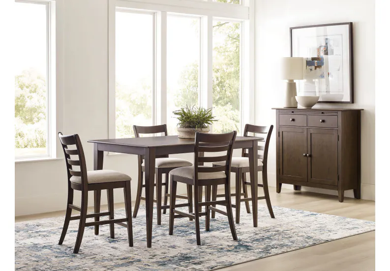 Kincaid Furniture 317-692M Tall Ladderback Chair, Mocha Kincaid Furniture 317-692M Tall Ladderback Chair, Mocha