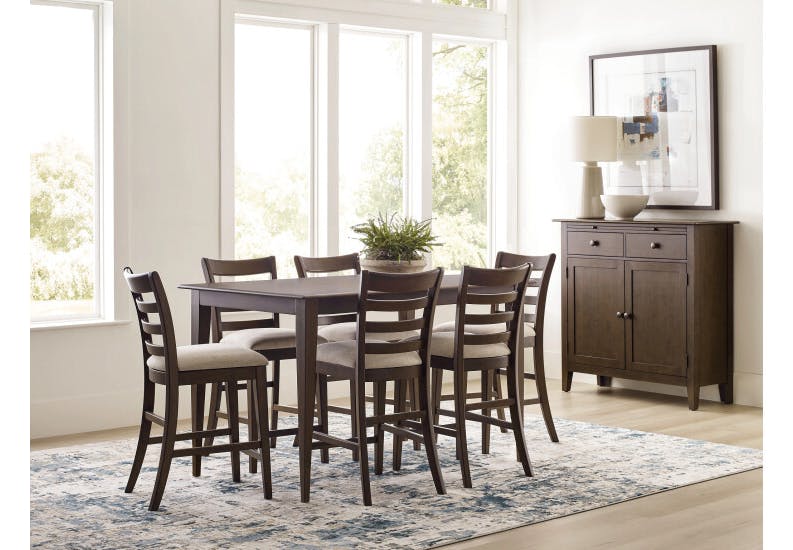 Kincaid Furniture 317-700M 60" Counter Height Table, Mocha Kincaid Furniture 317-700M 60" Counter Height Table, Mocha