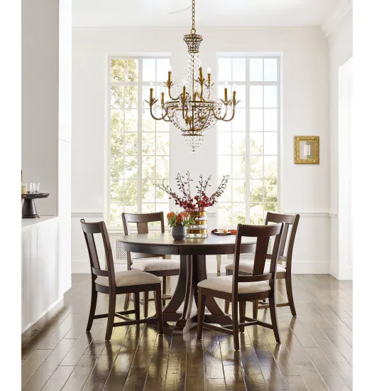 Kincaid Furniture 317-705M 44" Round Quad Table, Mocha Kincaid Furniture 317-705M 44" Round Quad Table, Mocha