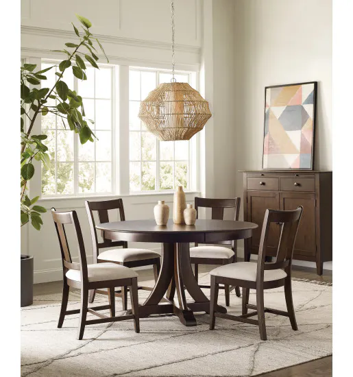 Kincaid Furniture 317-706M 54" Round Quad Table, Mocha Kincaid Furniture 317-706M 54" Round Quad Table, Mocha