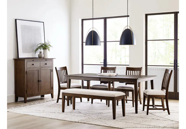 Kincaid Furniture 317-745M 80" Rectangular Leg Table, Mocha Kincaid Furniture 317-745M 80" Rectangular Leg Table, Mocha