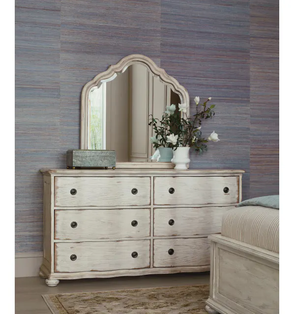American Drew 309-130C Helene Six Drawer Dresser - Creme American Drew 309-130C Helene Six Drawer Dresser - Creme