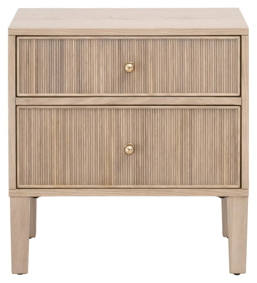 Essentials For Living 5256.NAT-OAK Highland 2-Drawer Nightstand Essentials For Living 5256.NAT-OAK Highland 2-Drawer Nightstand