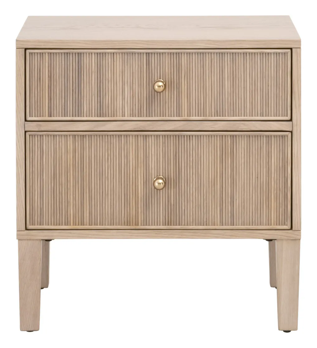 Essentials For Living 5256.NAT-OAK Highland 2-Drawer Nightstand Essentials For Living 5256.NAT-OAK Highland 2-Drawer Nightstand