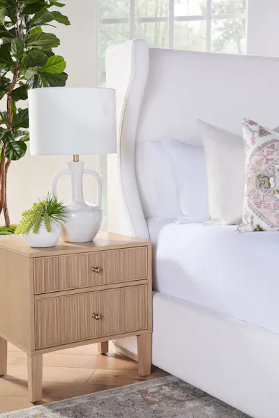 Essentials For Living 5256.NAT-OAK Highland 2-Drawer Nightstand Essentials For Living 5256.NAT-OAK Highland 2-Drawer Nightstand