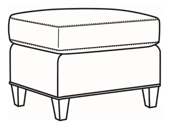 CR Laine L4452-07 Madelaine Leather Ottoman CR Laine L4452-07 Madelaine Leather Ottoman