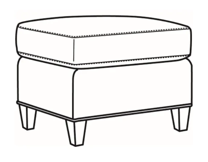 CR Laine L4452-07 Madelaine Leather Ottoman CR Laine L4452-07 Madelaine Leather Ottoman