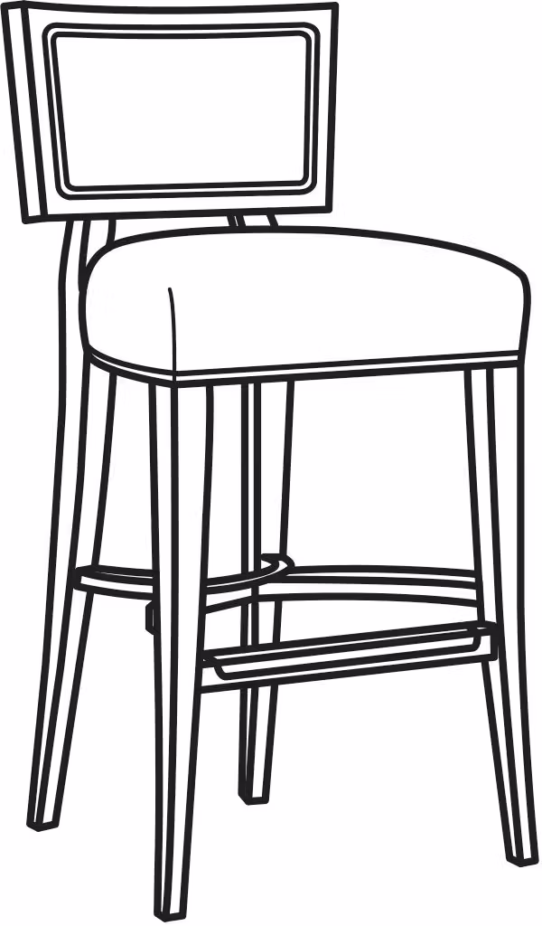CR Laine L8220-46 Corinne Leather Bar Stool CR Laine L8220-46 Corinne Leather Bar Stool