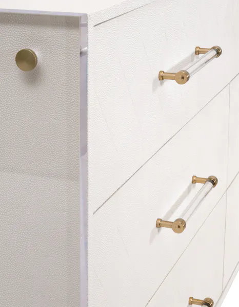Essentials For Living 6161.PRL-SHG/BBRS Sonia Shagreen 6-Drawer Double Dresser Essentials For Living 6161.PRL-SHG/BBRS Sonia Shagreen 6-Drawer Double Dresser