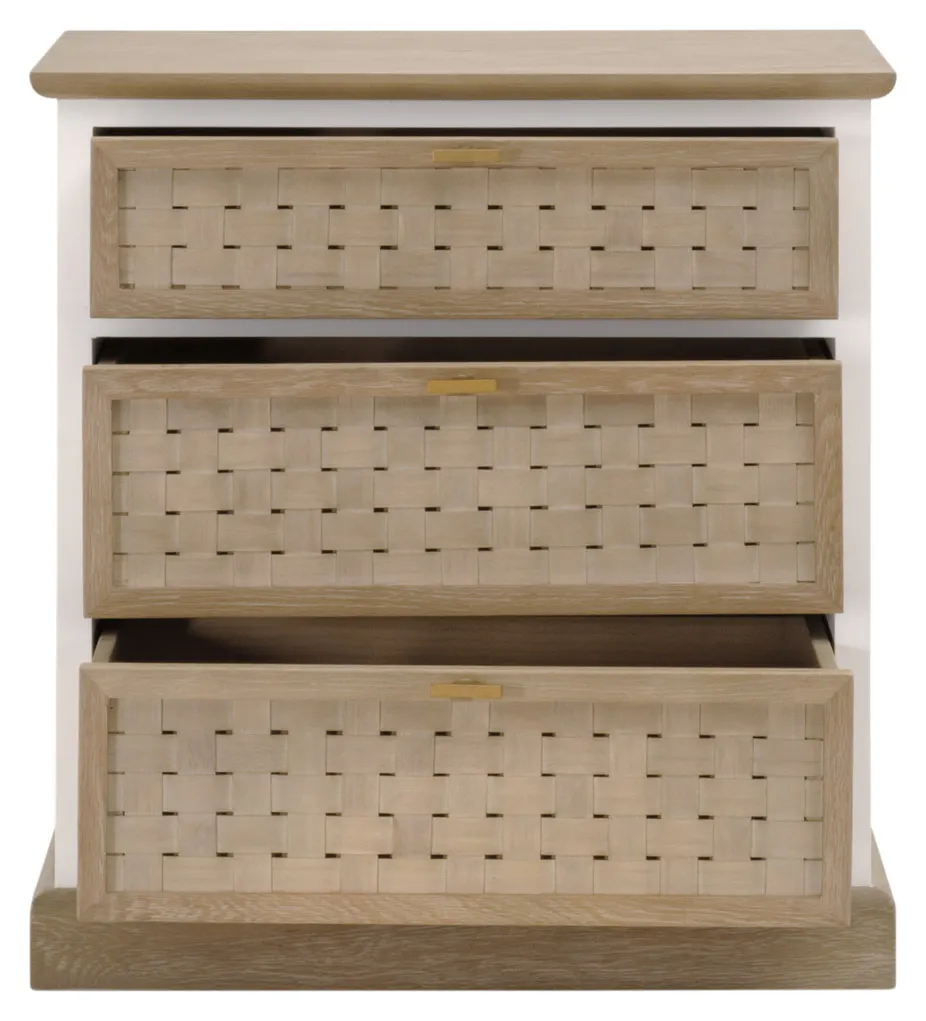 Essentials For Living 8081.SGRY-OAK/WPO Weave Entry Cabinet Essentials For Living 8081.SGRY-OAK/WPO Weave Entry Cabinet