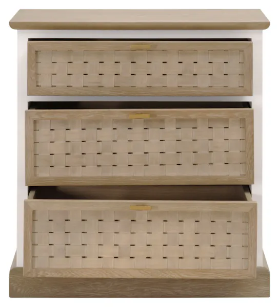 Essentials For Living 8081.SGRY-OAK/WPO Weave Entry Cabinet Essentials For Living 8081.SGRY-OAK/WPO Weave Entry Cabinet