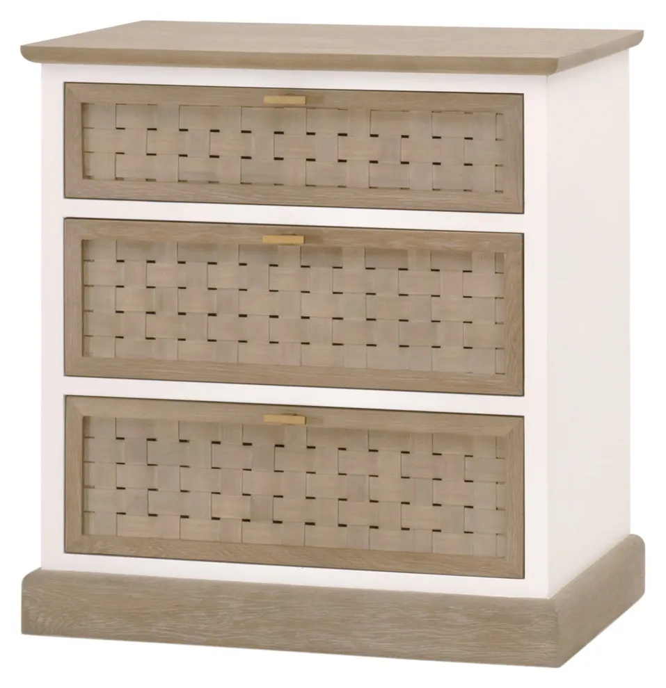 Essentials For Living 8081.SGRY-OAK/WPO Weave Entry Cabinet Essentials For Living 8081.SGRY-OAK/WPO Weave Entry Cabinet