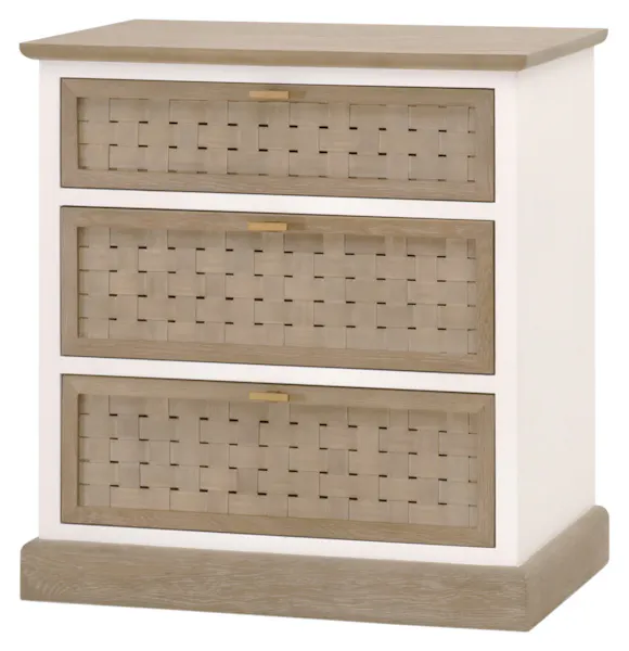Essentials For Living 8081.SGRY-OAK/WPO Weave Entry Cabinet Essentials For Living 8081.SGRY-OAK/WPO Weave Entry Cabinet