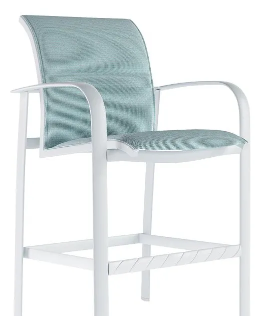 Tropitone 752026PS Laguna Beach Padded Sling Bar Stool Tropitone 752026PS Laguna Beach Padded Sling Bar Stool